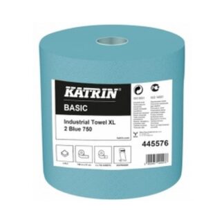 Rankšluostinis popierius 2sl*187m "Katrin Basic Industrial Towel XL 2 Blue" mėlynas